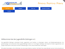 Tablet Screenshot of jugendhilfe-goettingen.de